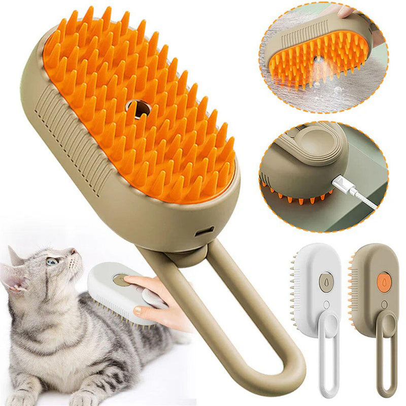Cepillo Vapor Para Mascotas Pack 2 Piezas