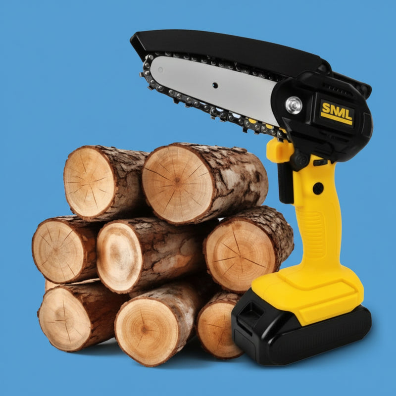 Mini motosierra inalámbrica recargable